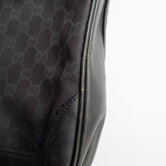 Authentic Preowned Gucci Black GG Canvas Two Strap Shoulder Bag - Picture 12 of 16